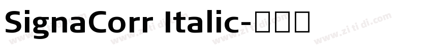 SignaCorr Italic字体转换